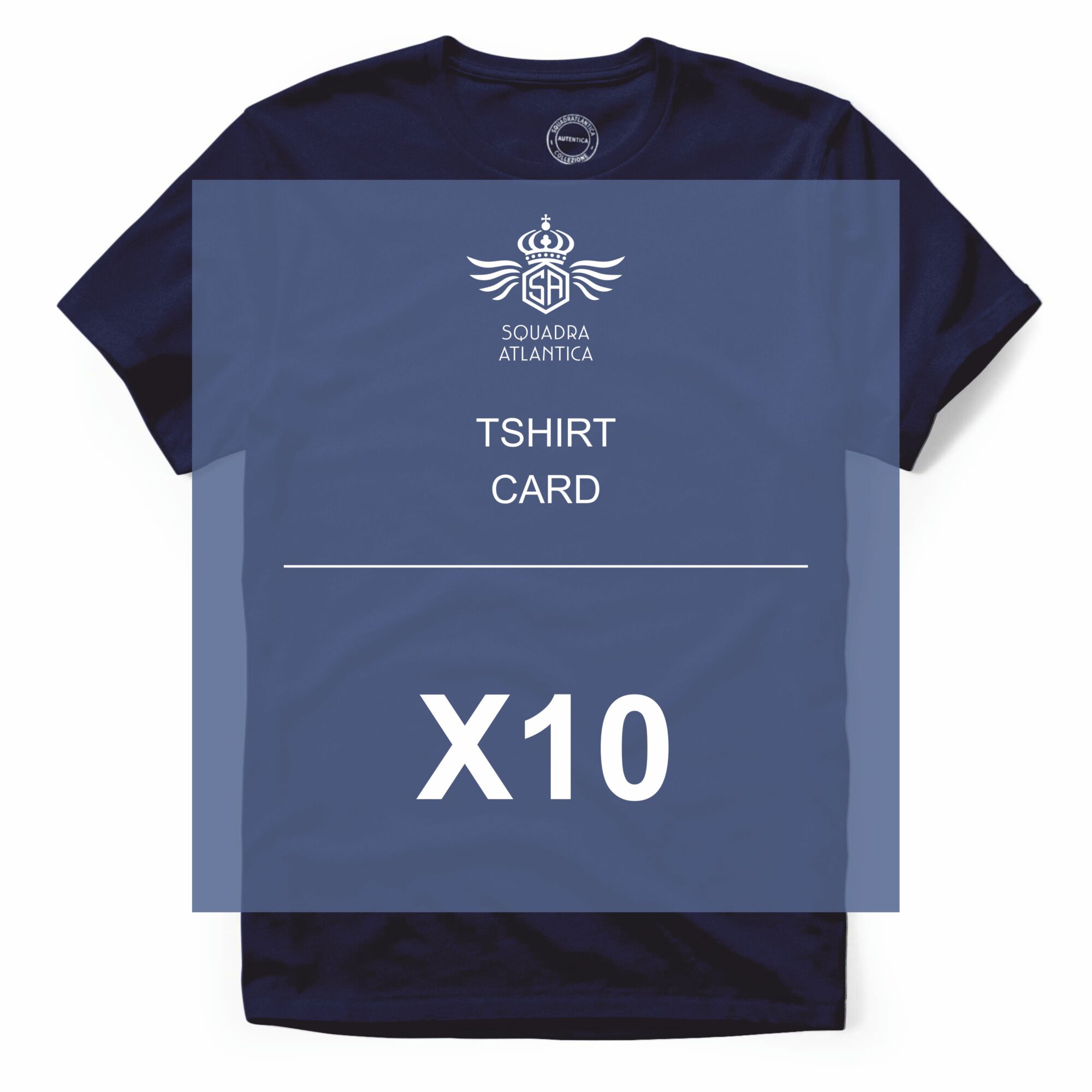 TSHIRT CARD X10 Squadratlantica