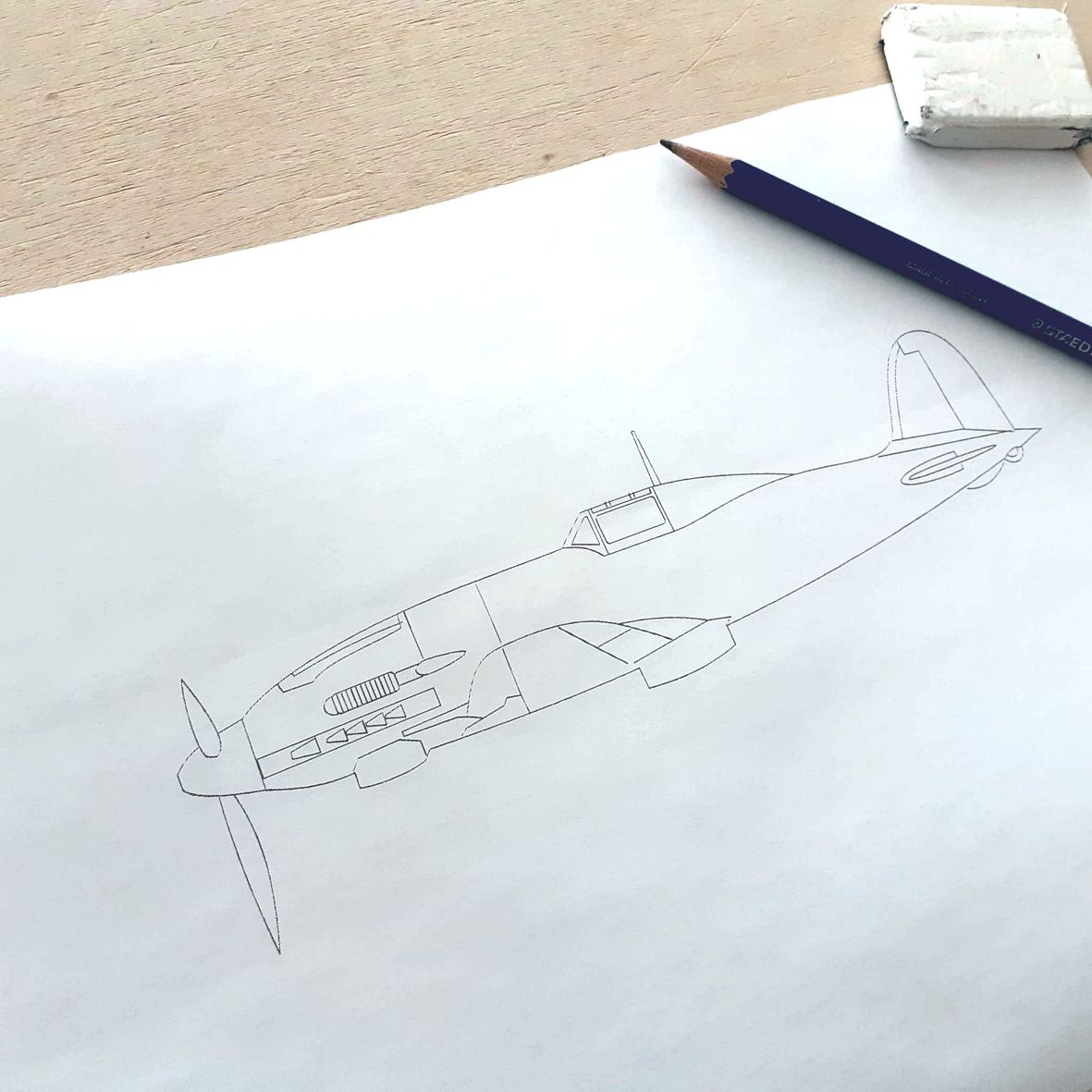 Squadratlantica MC 205 sketching