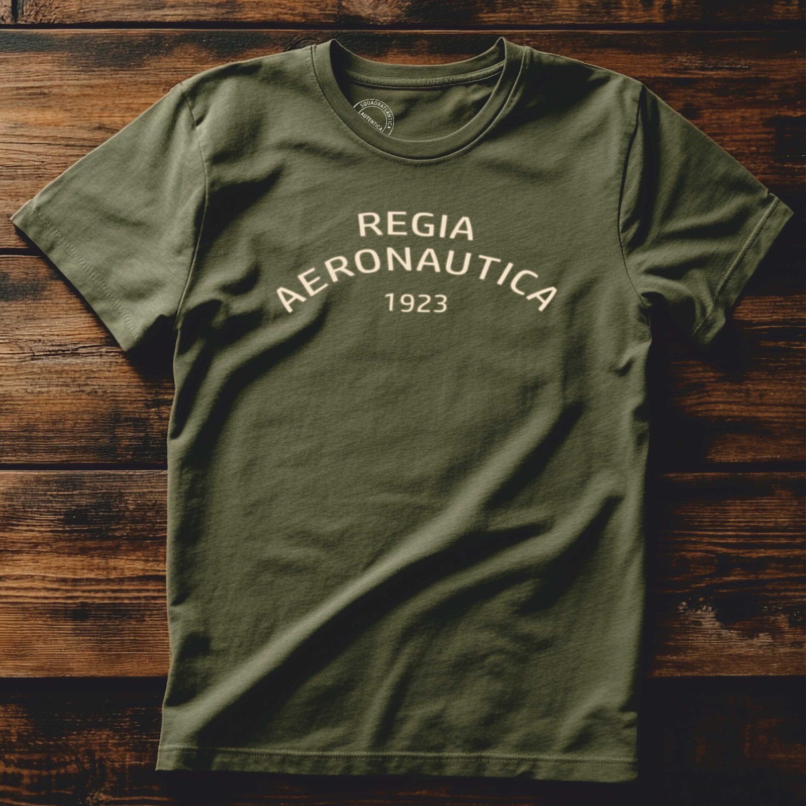REGIA AERONAUTICA COMUNE VERDE 01 2025 SL T-shirt Regia Army Green Squadratlantica
