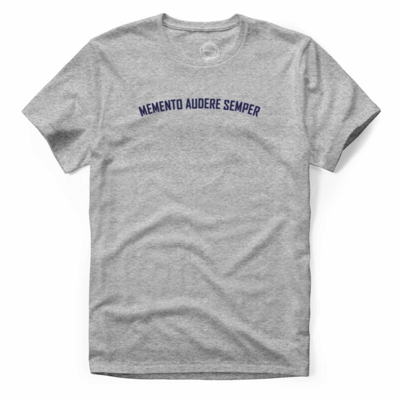 Memento Audere Semper Tshirt grigia melange Squadratlantica